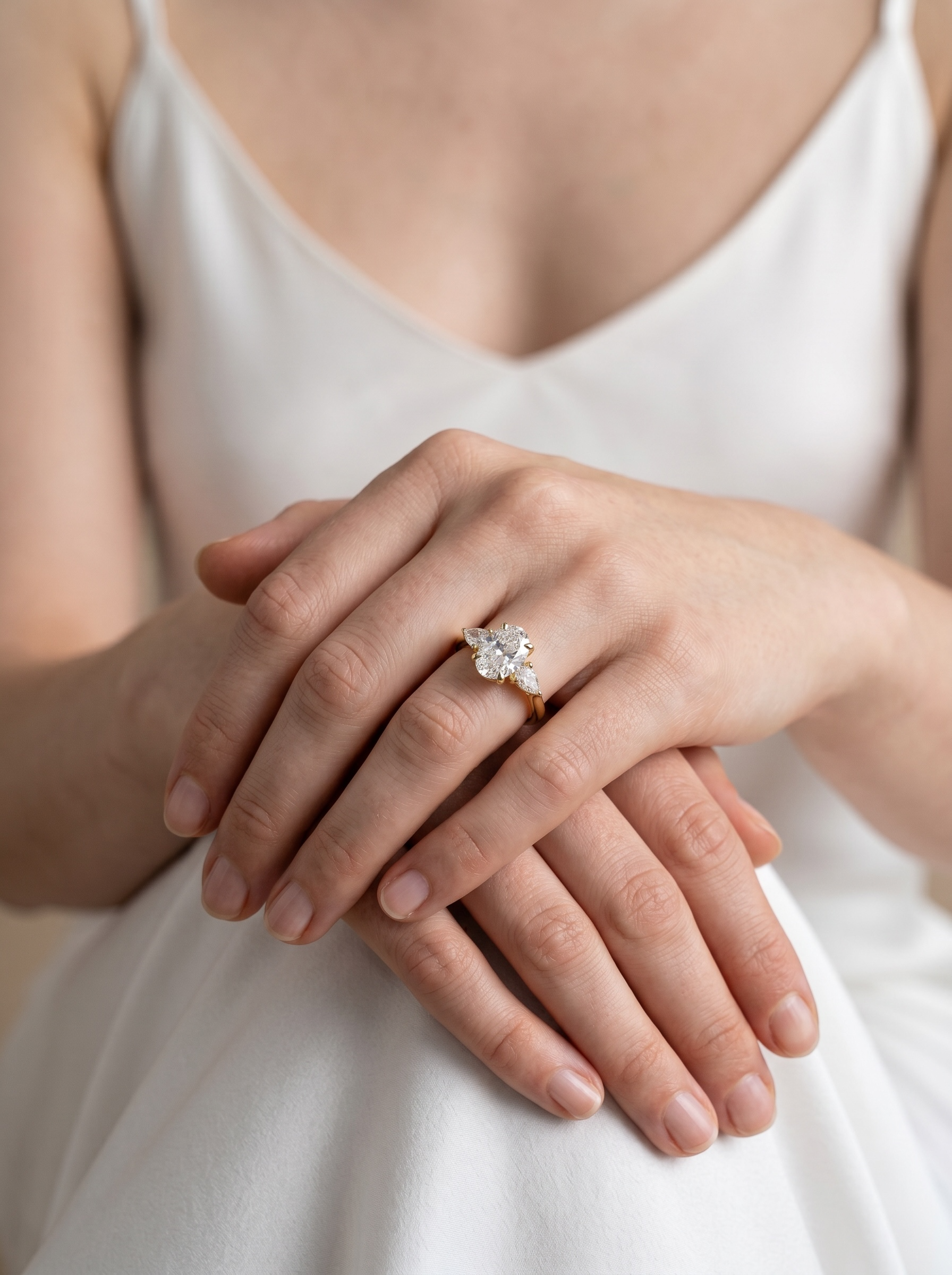 The Oval Trilogy Solitaire ring