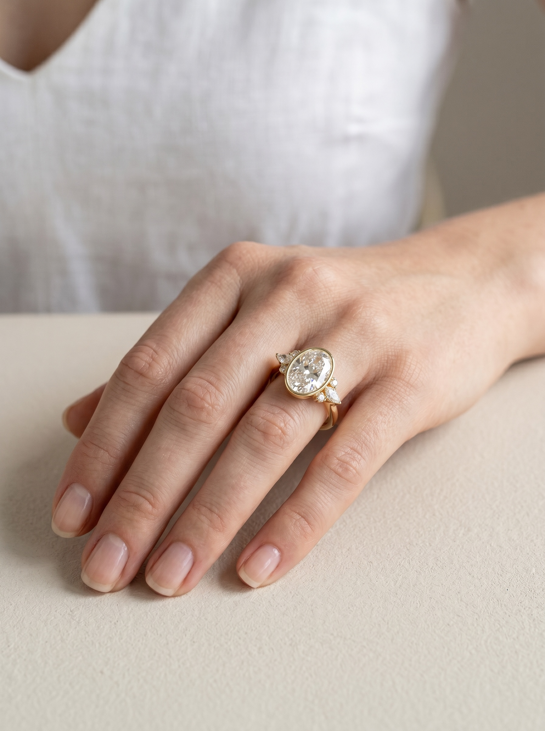 Aurelia Oval Bezel ring