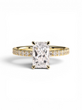 Radiant Pavé Solitaire ring