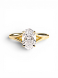 Split Shank Oval Solitaire ring