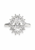 The Oval Sunburst Solitaire ring
