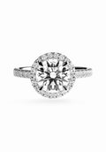 Signature Round Halo Solitaire ring