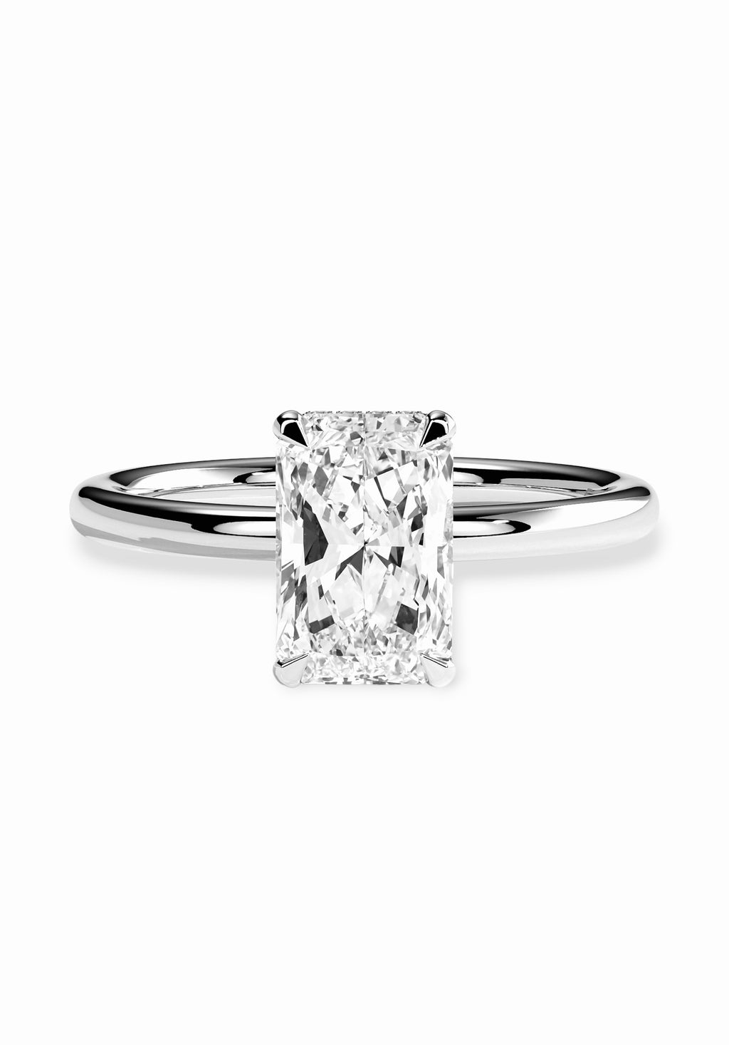 Classic Radiant Solitaire ring