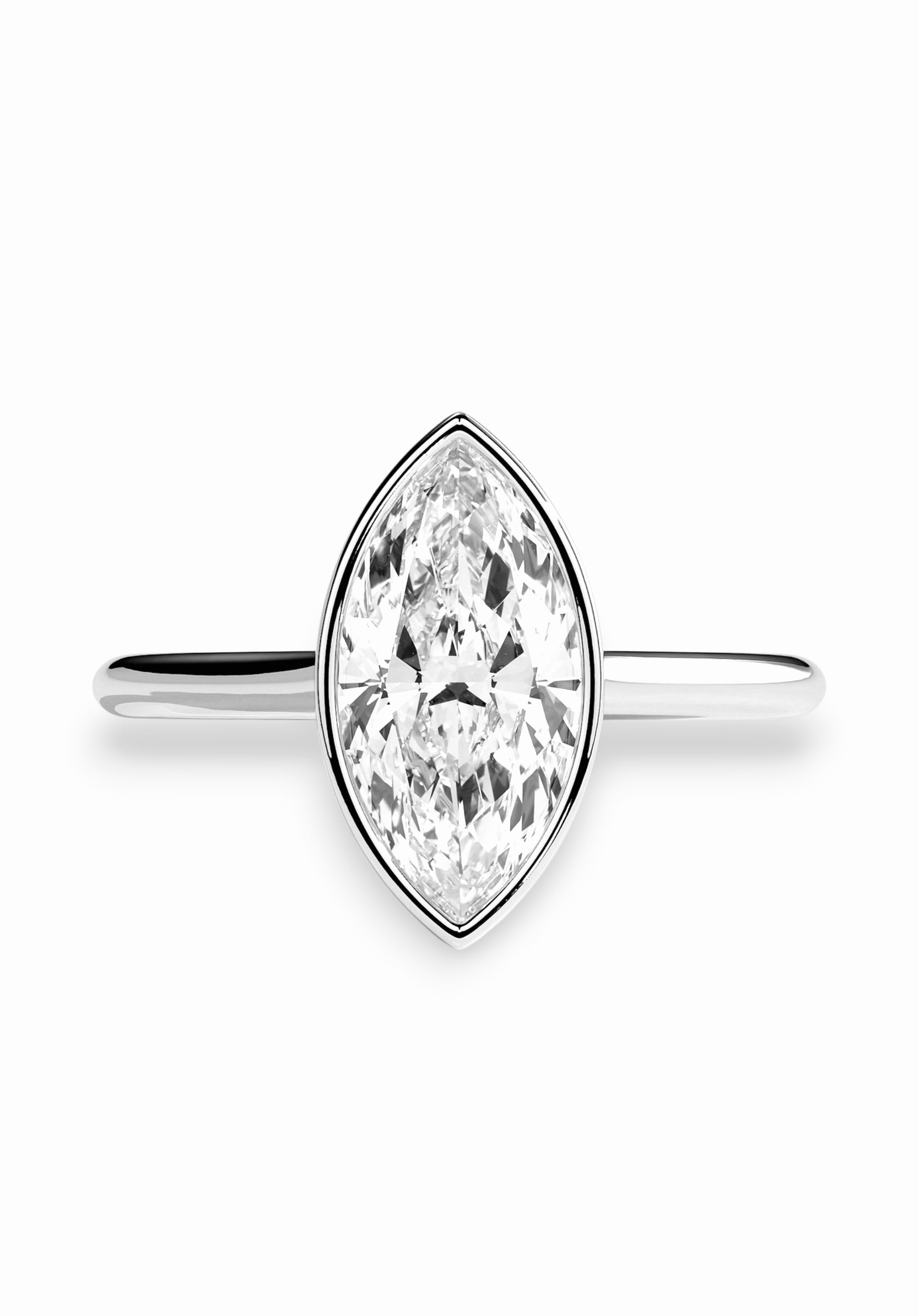 Marquise Bezel Solitaire ring