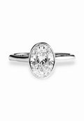 Oval Bezel Solitaire ring