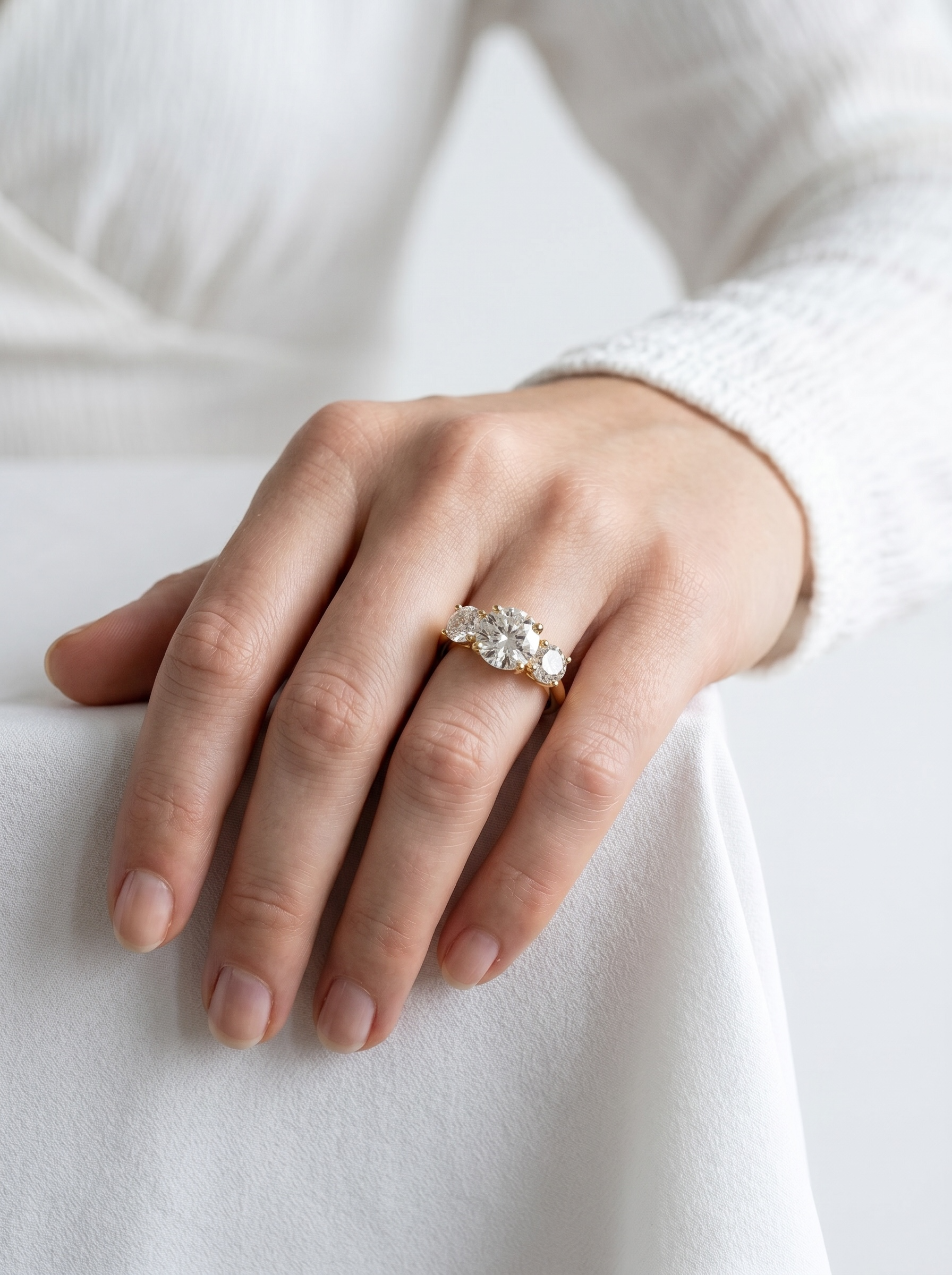 Three Wishes Solitaire ring