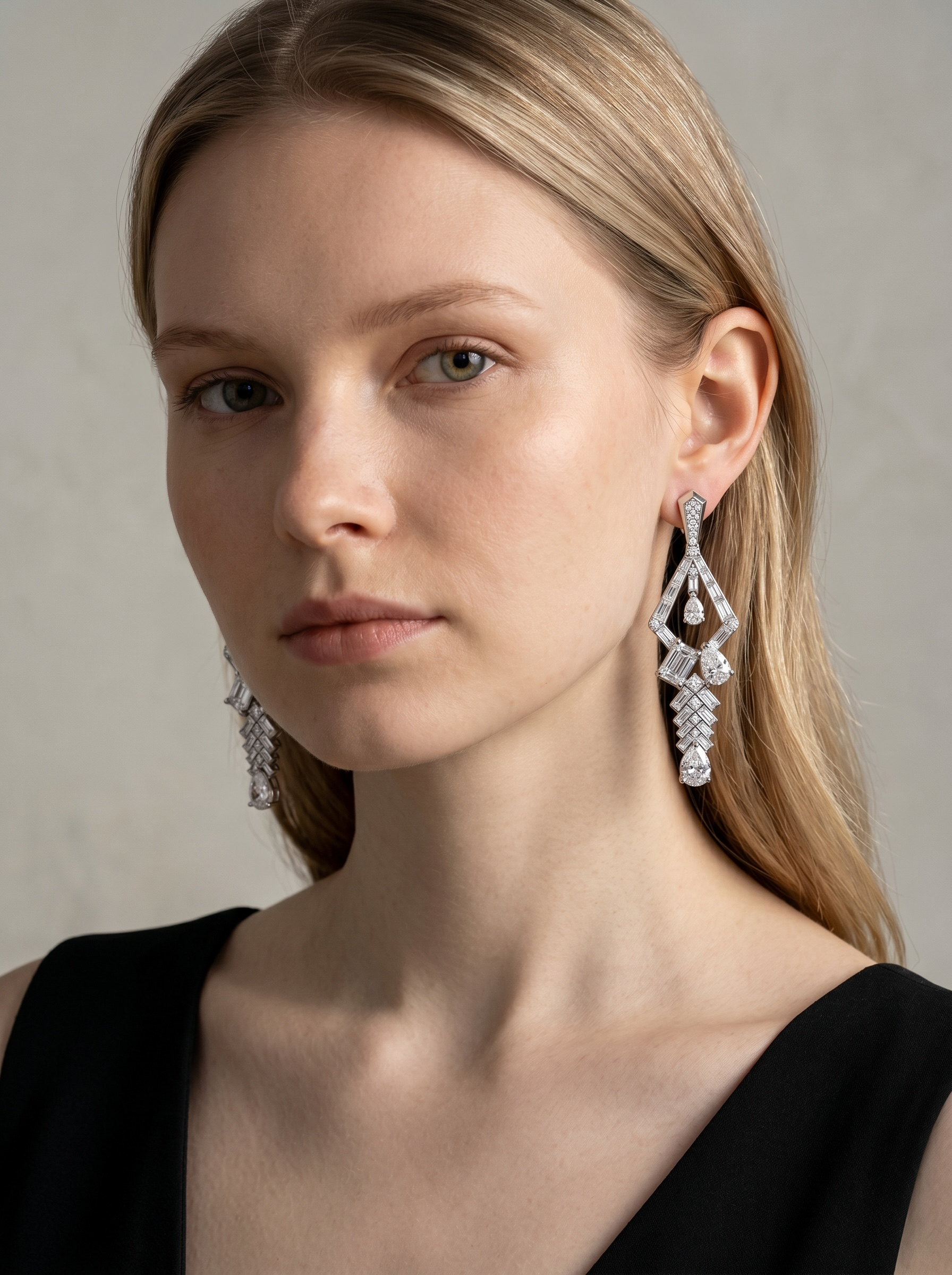 The Geometric Chandelier earrings