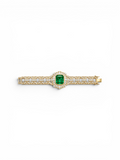 Emerald Radiant Sunburst Link Bracelet