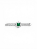 Emerald Radiant Sunburst Link Bracelet