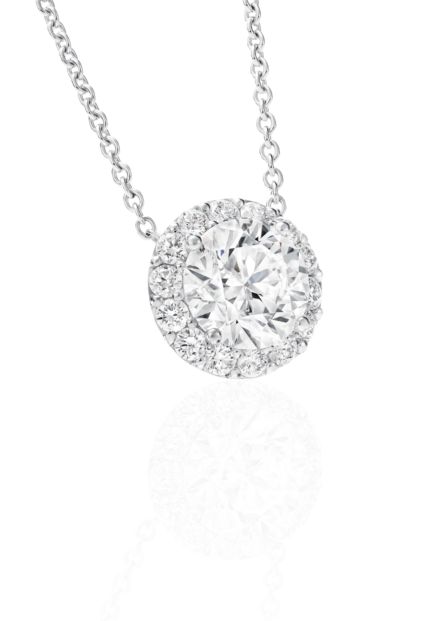 Classic Round Halo pendant