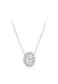 Classic Oval Halo pendant