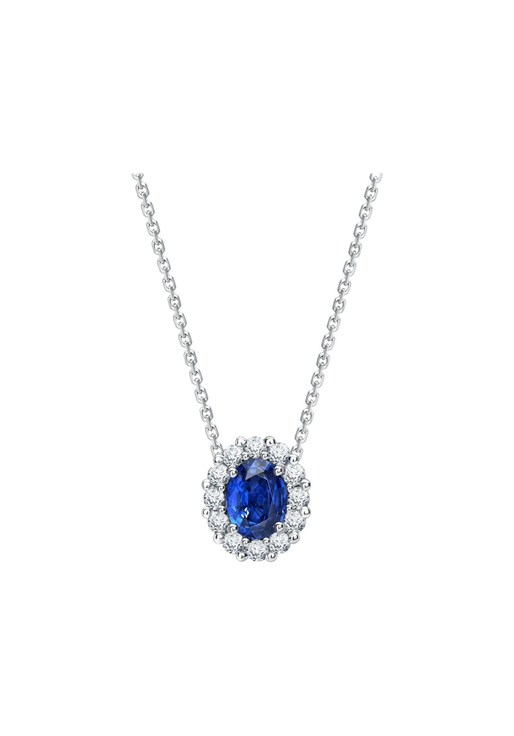 The Royal Velvet oval pendant