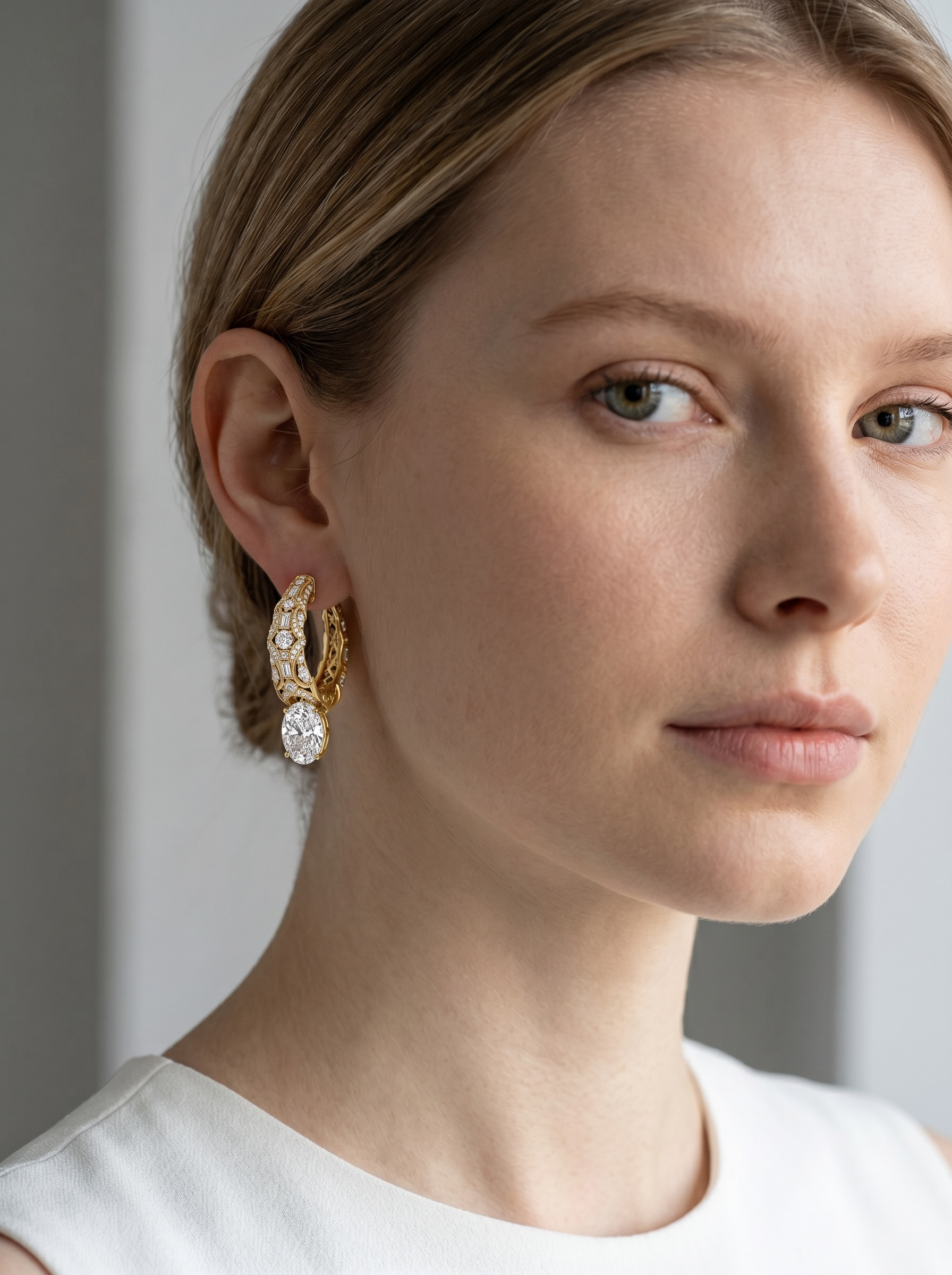 Empress Filigree Hoop earrings