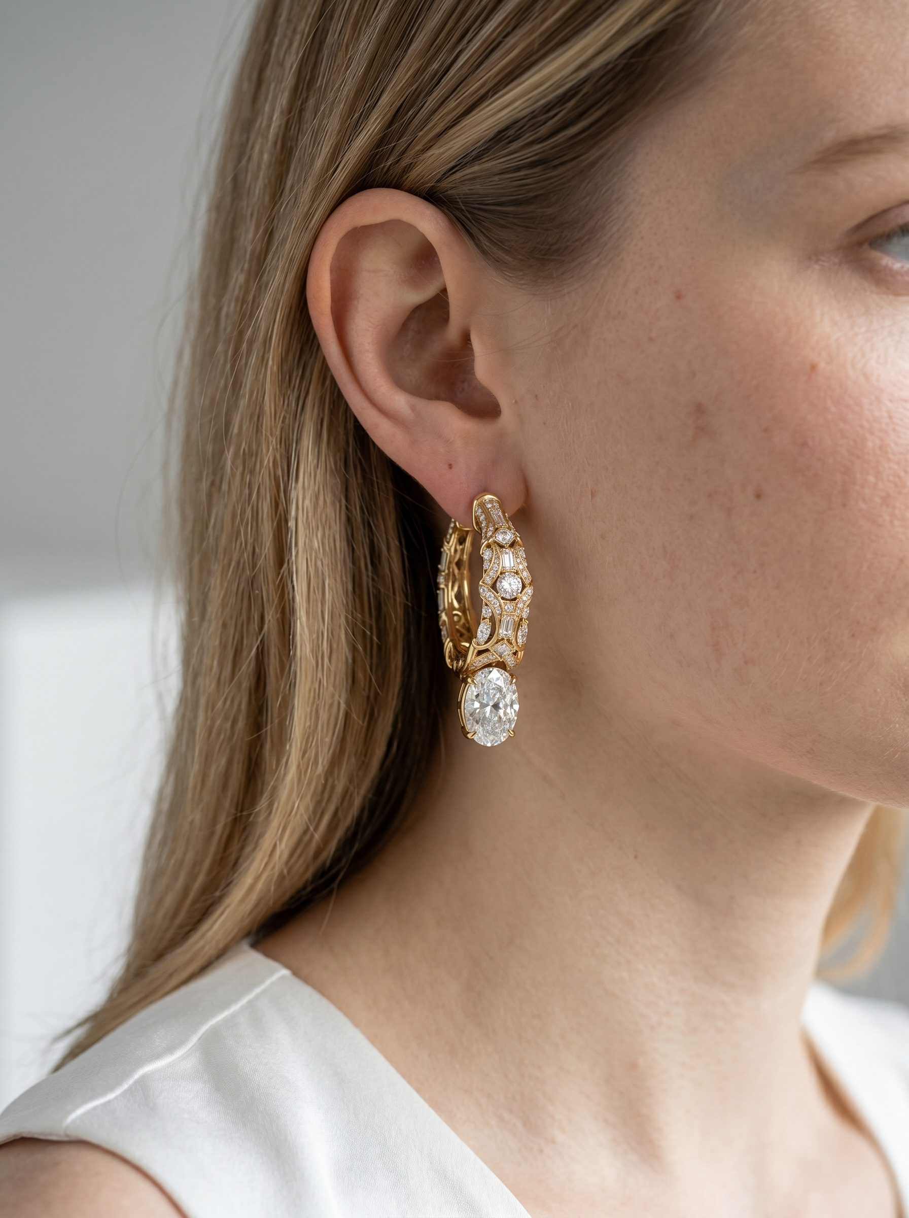 Empress Filigree Hoop earrings