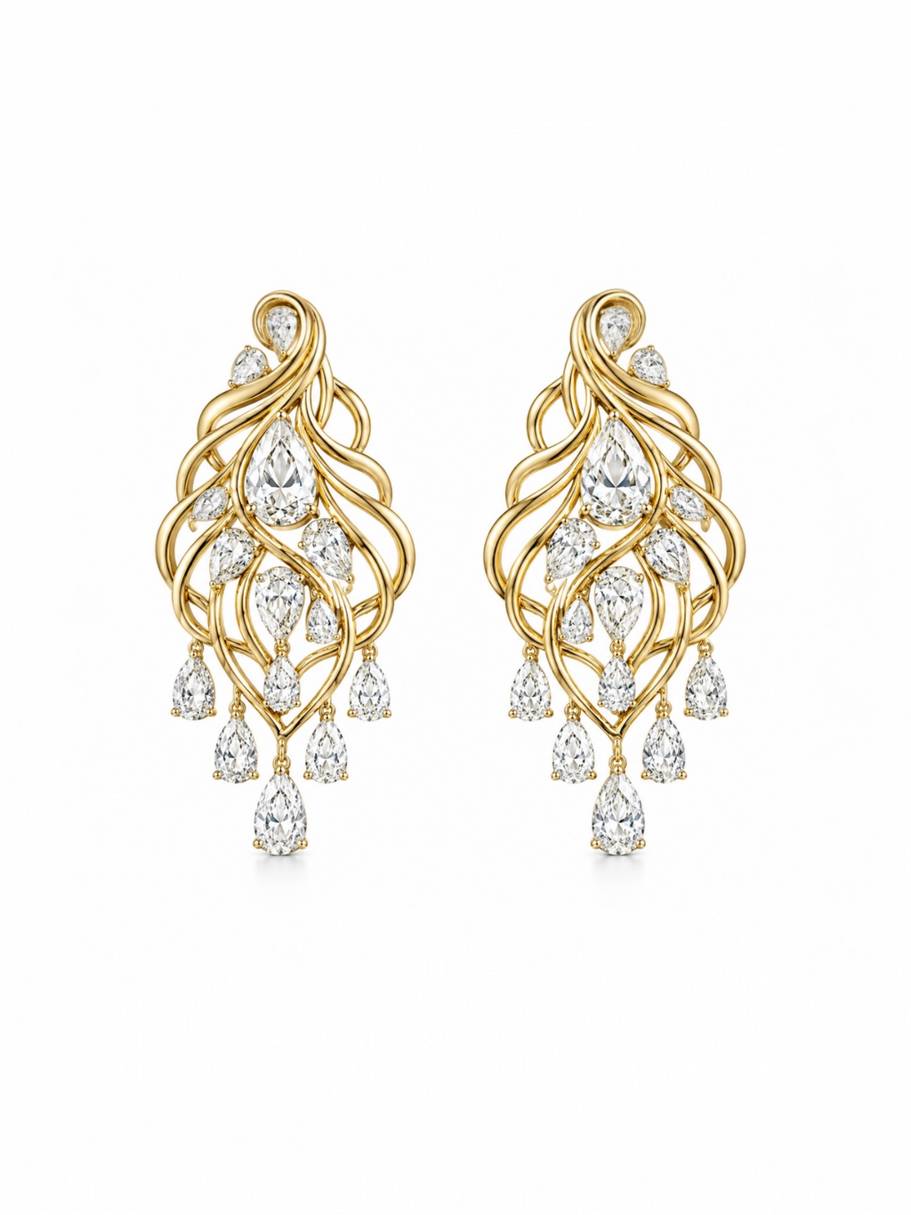 Amalia Vine Chandelier earrings