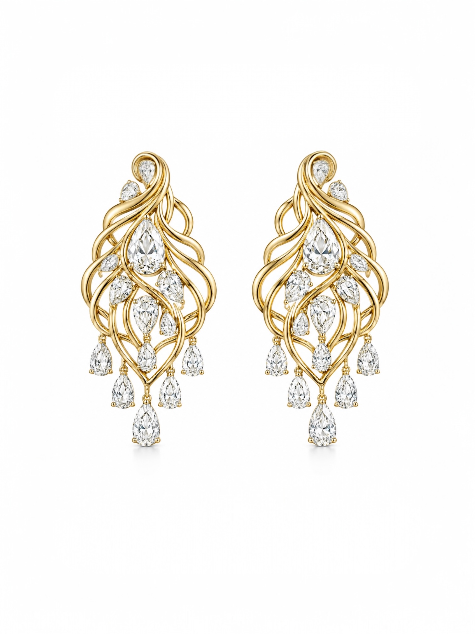 Amalia Vine Chandelier earrings