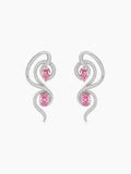 Rosa Wave Drop earrings