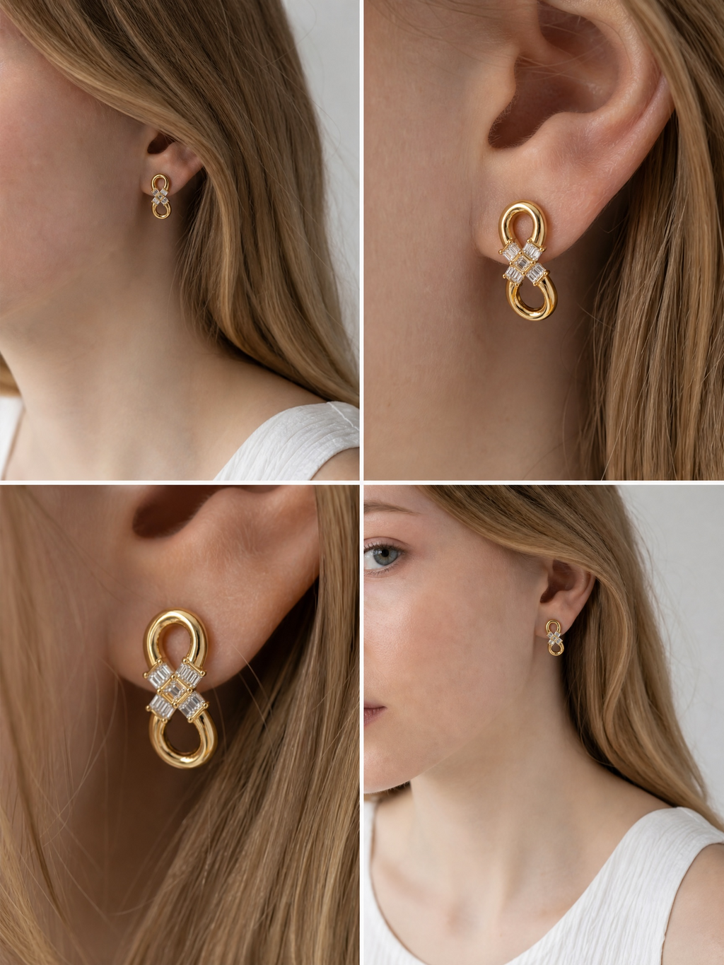 Eternal Ribbon earrings