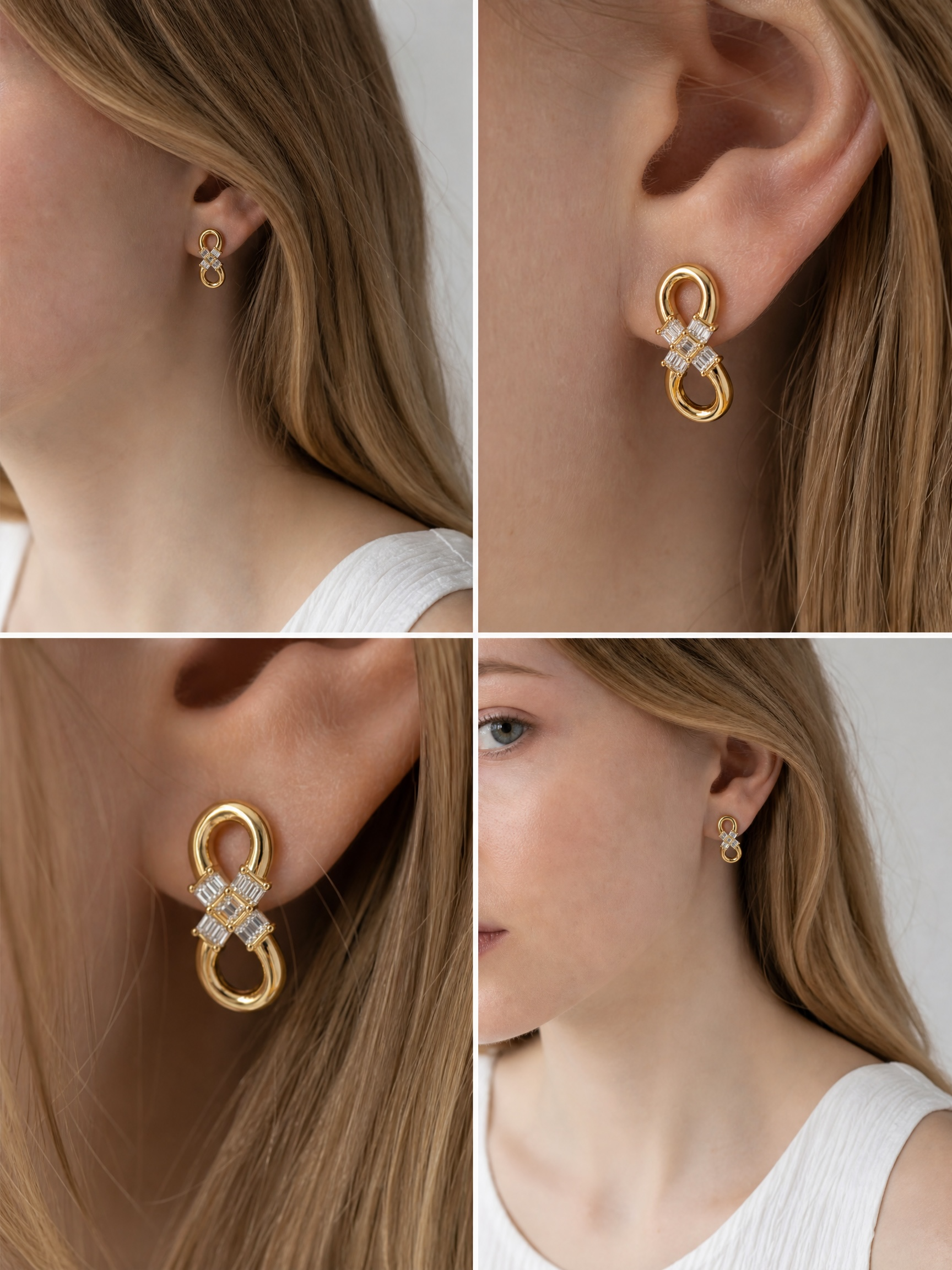 Eternal Ribbon earrings