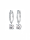 Round Drop hoop earrings
