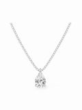 Pear Solitaire pendant