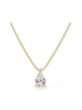 Pear Solitaire pendant