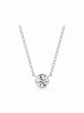 Round Solitaire Bezel Set Pendant