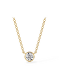 Round Solitaire Bezel set pendant